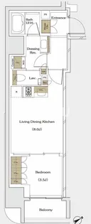 ザ・パークハビオ都島テラス 【13階】の間取り