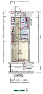 プレサンス大阪都島エレナード【5階】の間取り