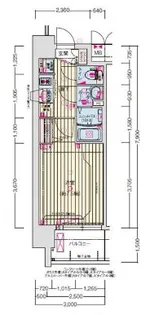 プレサンス大阪都島エレナード【8階】の間取り