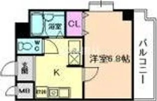 グランドタワー森之宮SOUTH【8階】の間取り