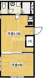 ラムールすみれ【4階】の間取り