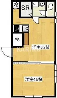 ラムールすみれ【4階】の間取り
