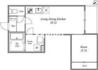 ハーモニーテラスRen相川【1階】の間取り