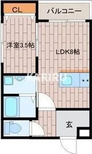 グランイニシオ都島【4階】の間取り