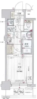 レジュールアッシュ京橋クロス【5階】の間取り