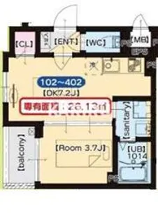 F Normalis SEAM【1階】の間取り