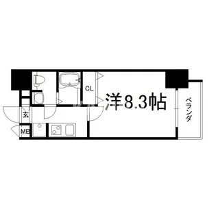 アドバンス大阪城エストレージャ【9階】の間取り