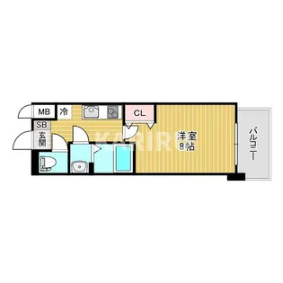 MARKST鶴見【205号室】の間取り