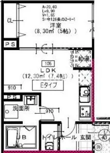 ACT布施【205号室】の間取り