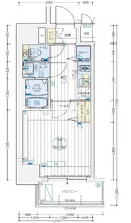 ゼオン大阪EAST【4階】の間取り