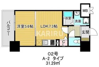 ふぁみ〜ゆ巽東 【203号室】の間取り