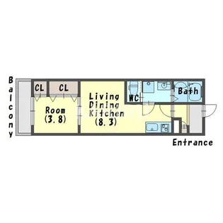 センターポート【304号室】の間取り