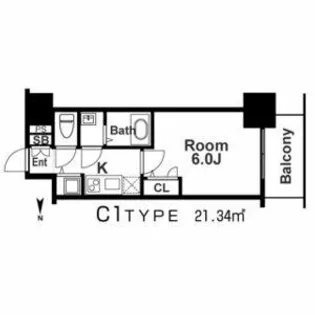 エスリード京橋グレイス【10階】の間取り