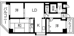 ウィステリア今里【8階】の間取り