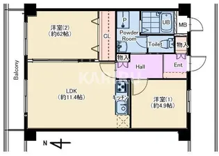 サンファミリーⅡ【3階】の間取り