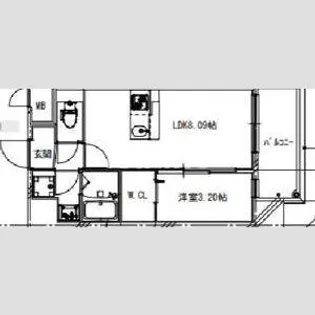 Alivis都島通【1階】の間取り