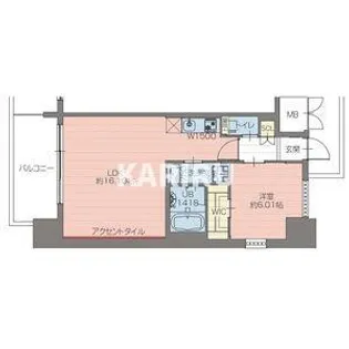 プレジオ梅田【8階】の間取り