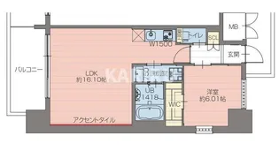 プレジオ梅田【11階】の間取り
