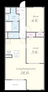 SOUTH COAT(サウスコート)【3階】の間取り