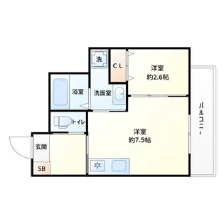 ルミナス滝井【2階】の間取り
