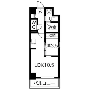 エグゼ今里【5階】の間取り