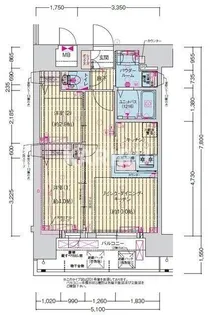 プレサンス長田レジェール【2階】の間取り