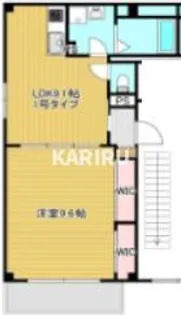 京橋オリエンタルキューブ【4階】の間取り