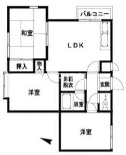 パティオ小松【2階】の間取り