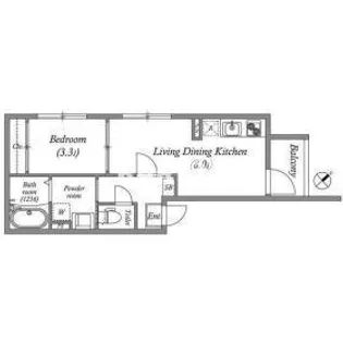 パークテラス淡路【1階】の間取り