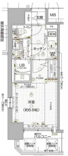 エスリード京橋セントラル【3階】の間取り
