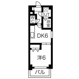GROOVE大日(旧:ボーエトワール)【706号室】の間取り