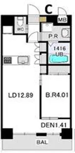 Allier鴻池元町【3階】の間取り