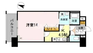 プリマクラッセ【1002号室】の間取り