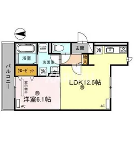 スペチアーレ巽中 D棟【2階】の間取り