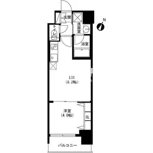 アーバネックス京橋プライマリーワン【1005号室】の間取り