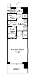 プロシード大阪EASTアクア・ラ・フォンテ【8階】の間取り