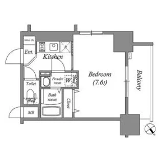 エスリード大阪城アクシス【12階】の間取り