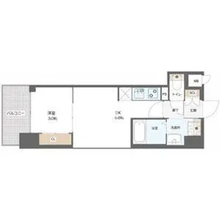 D.Clarest玉造(ディクレアストタマツクリ)【8階】の間取り