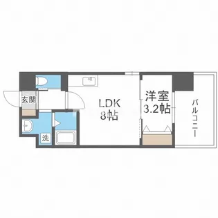 ビガーポリス486与力町公園Ⅱ【2階】の間取り
