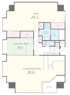 セイワパレス四天王寺【5階】の間取り