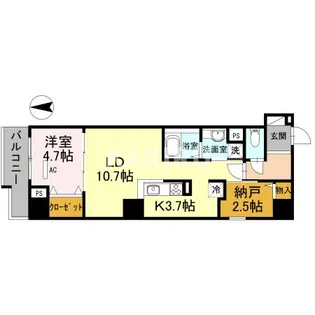 Calmtree上町台【2階】の間取り