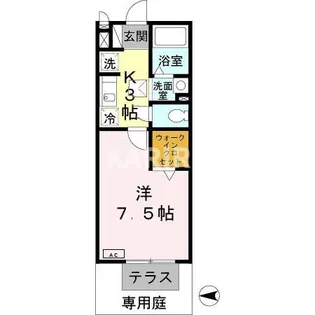 メゾン・ソレーユ【102号室】の間取り