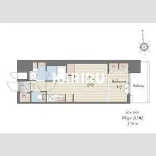 S-RESIDENCE天満橋ar【2階】の間取り