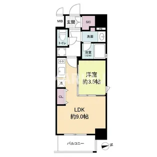 URBANLINK森小路駅前【4階】の間取り