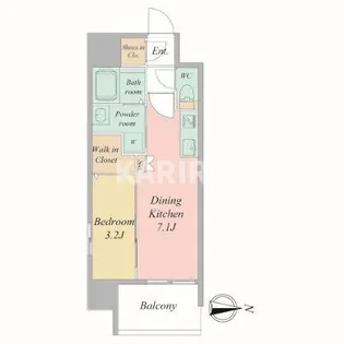 ブランシエスタ森ノ宮【12階】の間取り