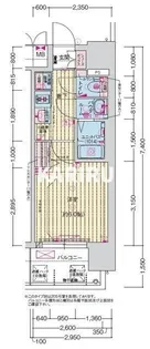 プレサンス緑橋ソレアス【3階】の間取り