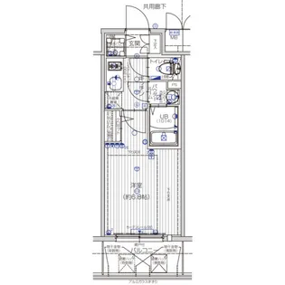 エスリード大阪京橋フロレゾン【407号室】の間取り