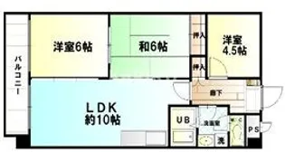 クレール辻堂【505号室】の間取り