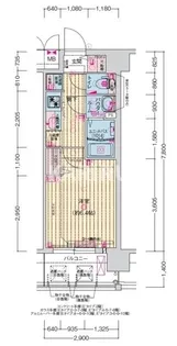 プレサンス森ノ宮 THEゲート【4階】の間取り