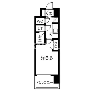 アドバンス大阪ブリアント【2階】の間取り